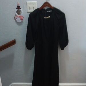 Karl Lagerfeld Black Long Sleeve Dress